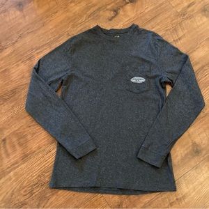 Vineyard Vines Gray Long Sleeve T-Shirt Size XS Adult Surfboard Surfer Logo